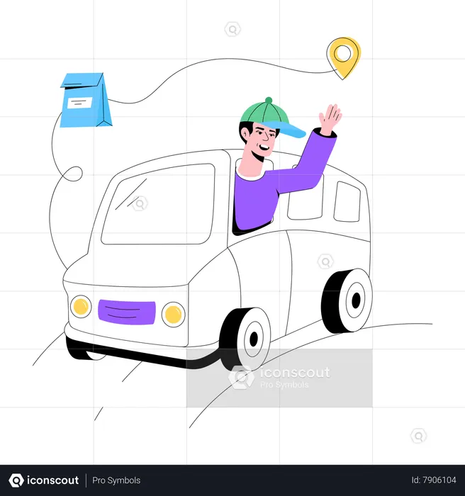 Delivery Van  Illustration