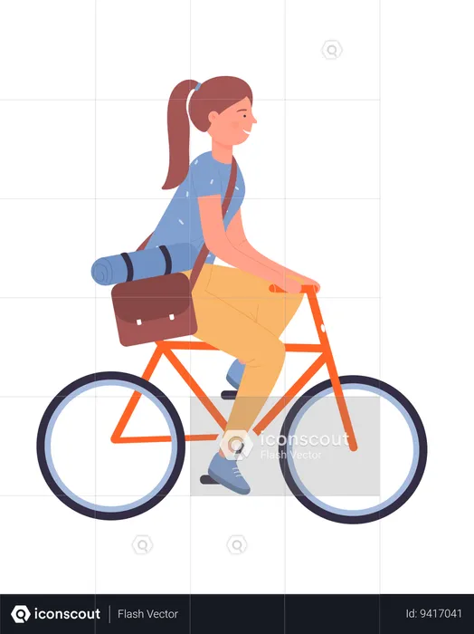 Delivery woman  Illustration