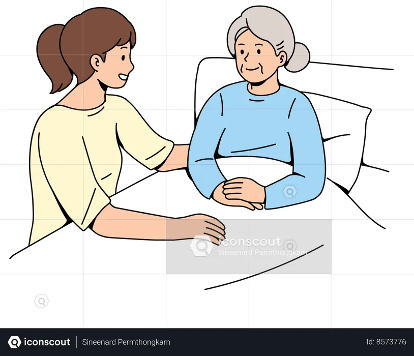 Dementia Care Homes and Elderly Care  Illustration