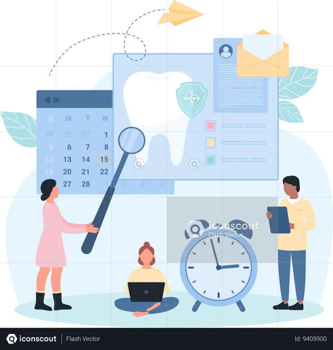 Dental Appointment  Illustration