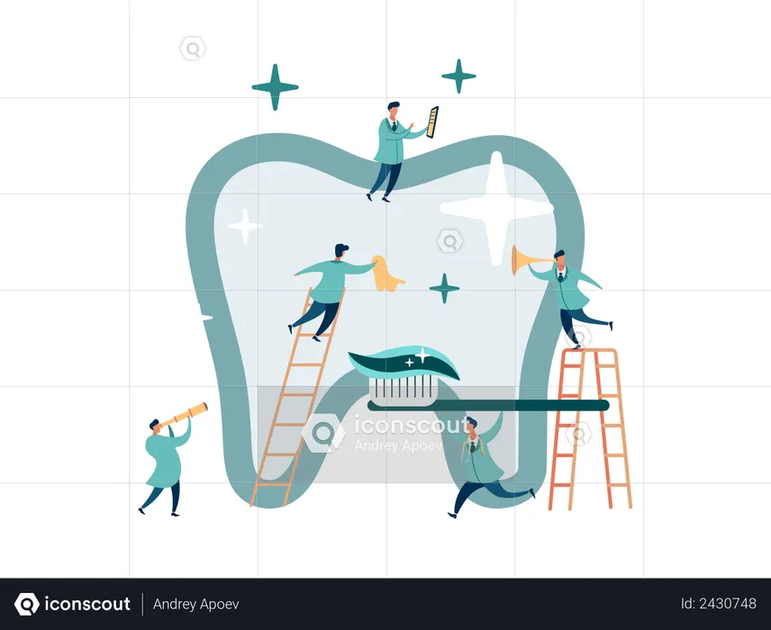 Dental care  Illustration