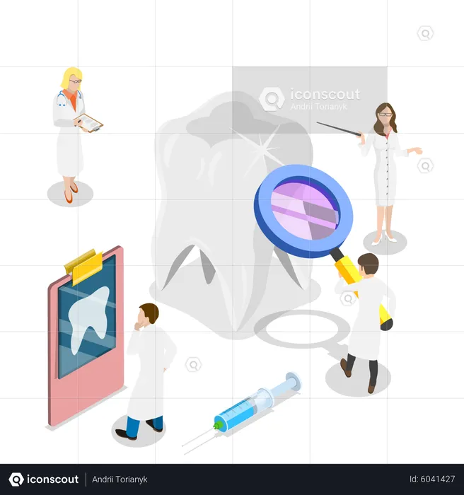 Dental checkup  Illustration