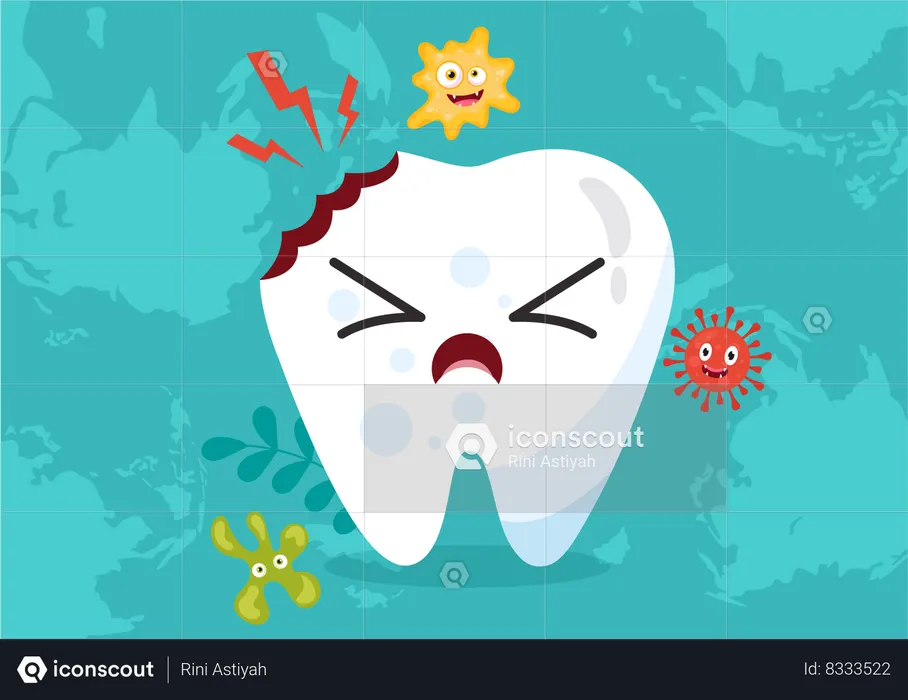 Dental Health Awareness  Illustration