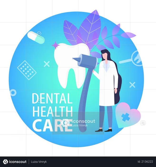 Dental health care  Illustration