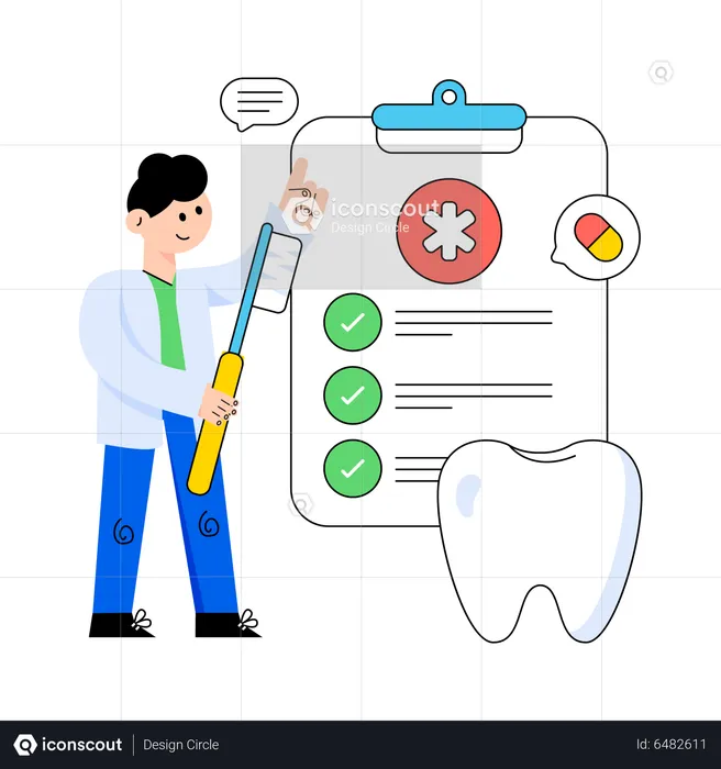 Dental Treatment  Illustration