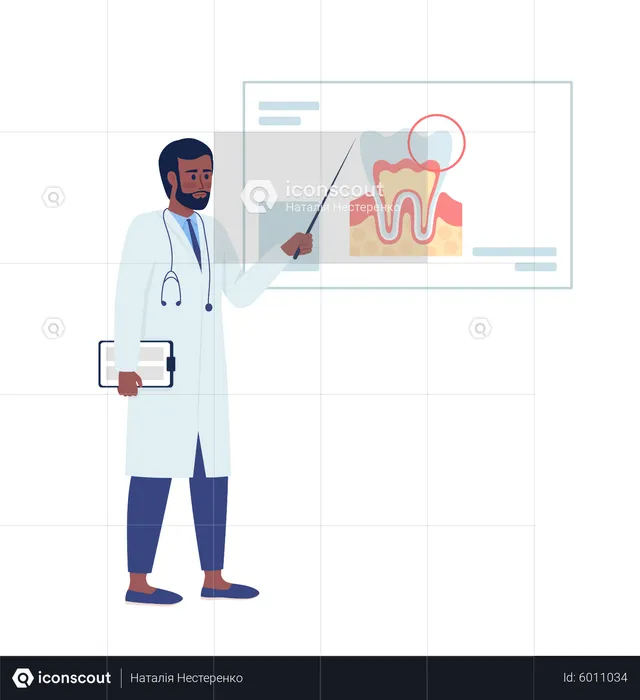 Dentista profissional  Ilustração