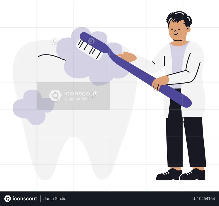 Servicios dentales del dentista  Ilustración