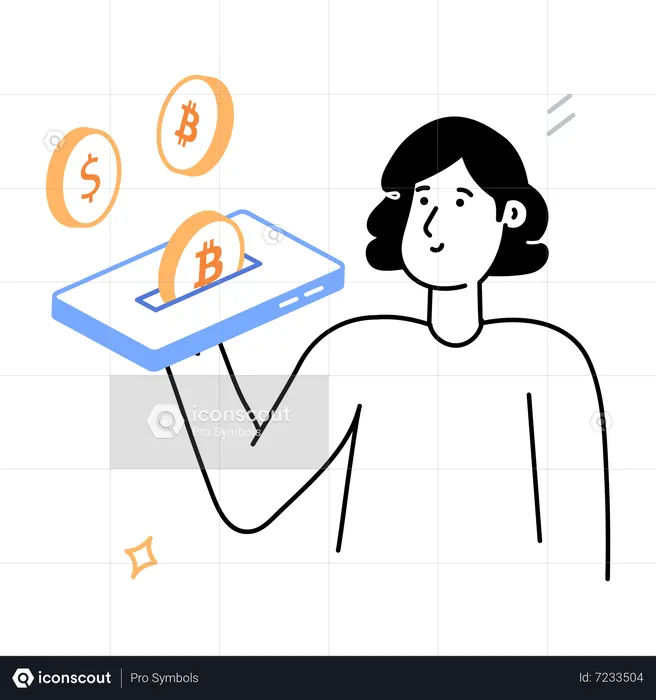 Dépôt de bitcoins  Illustration
