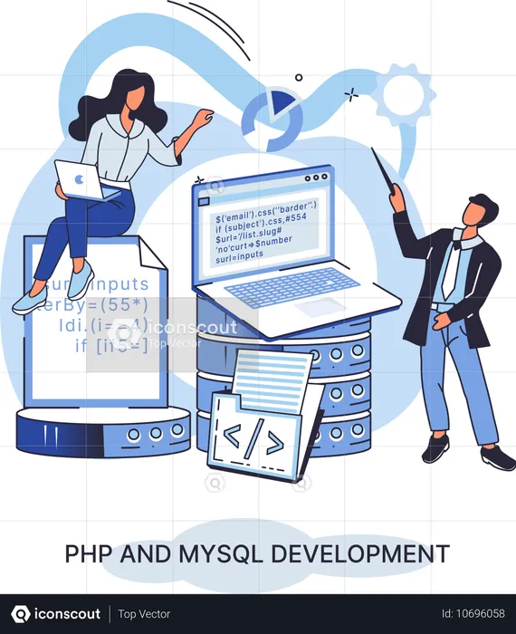 Desarrollo en PHP y MySQL  Ilustración