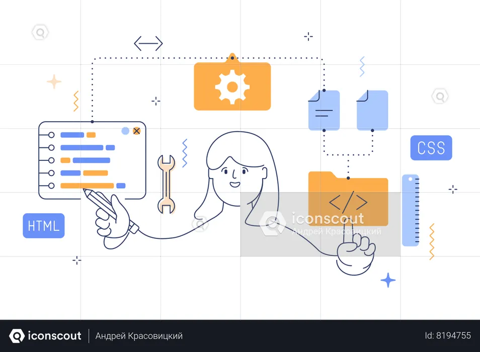 Desarrollo web  Ilustración