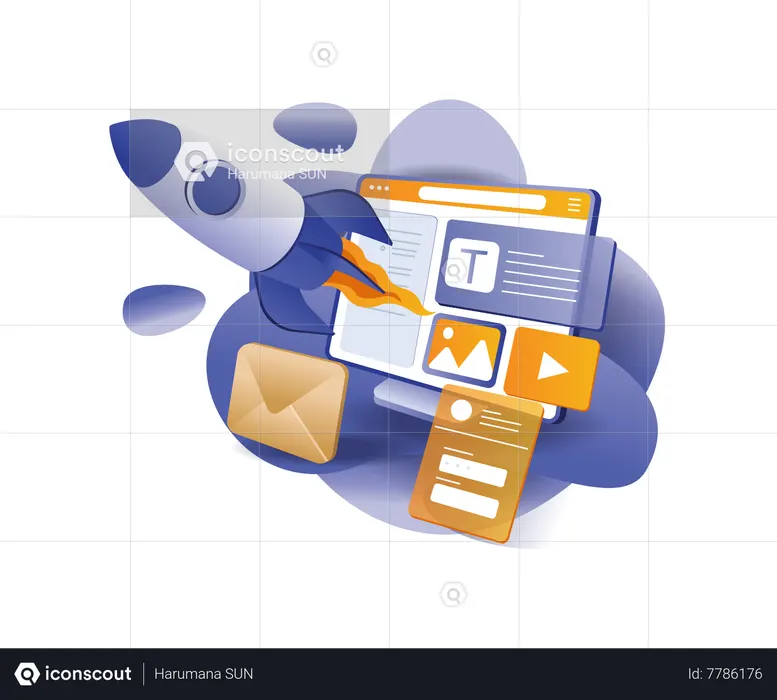 Lançamento de novo produto para desenvolvedores web  Ilustração