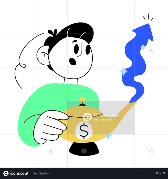 Deseo de dinero  Ilustración