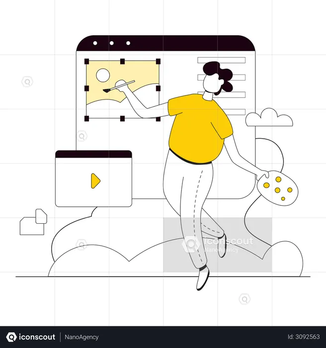 Design Ideas for Website building  Illustration