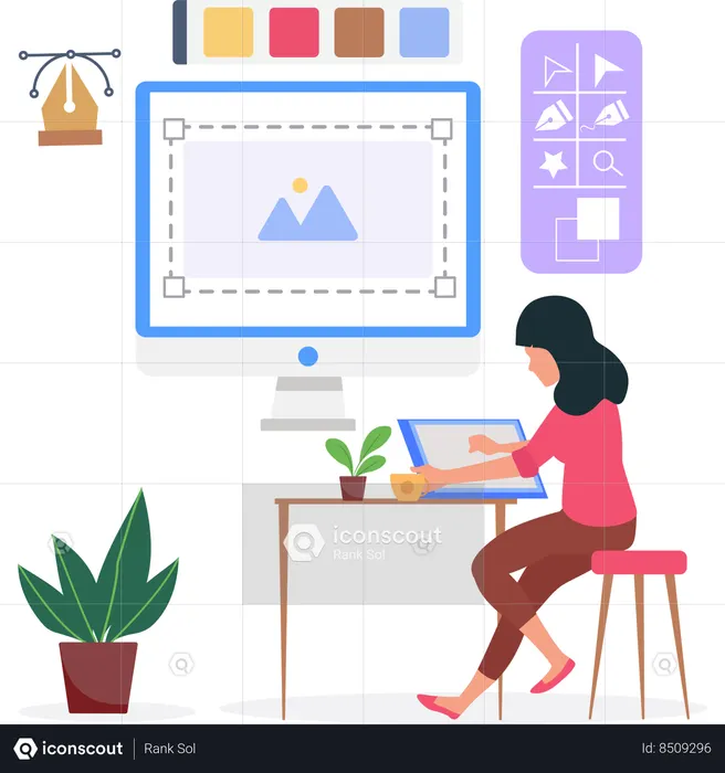 Design Studio Illustration - Free Download Design & Development ...