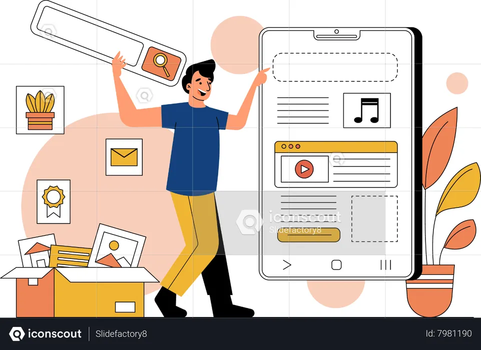 Designer Create Element UI  Illustration