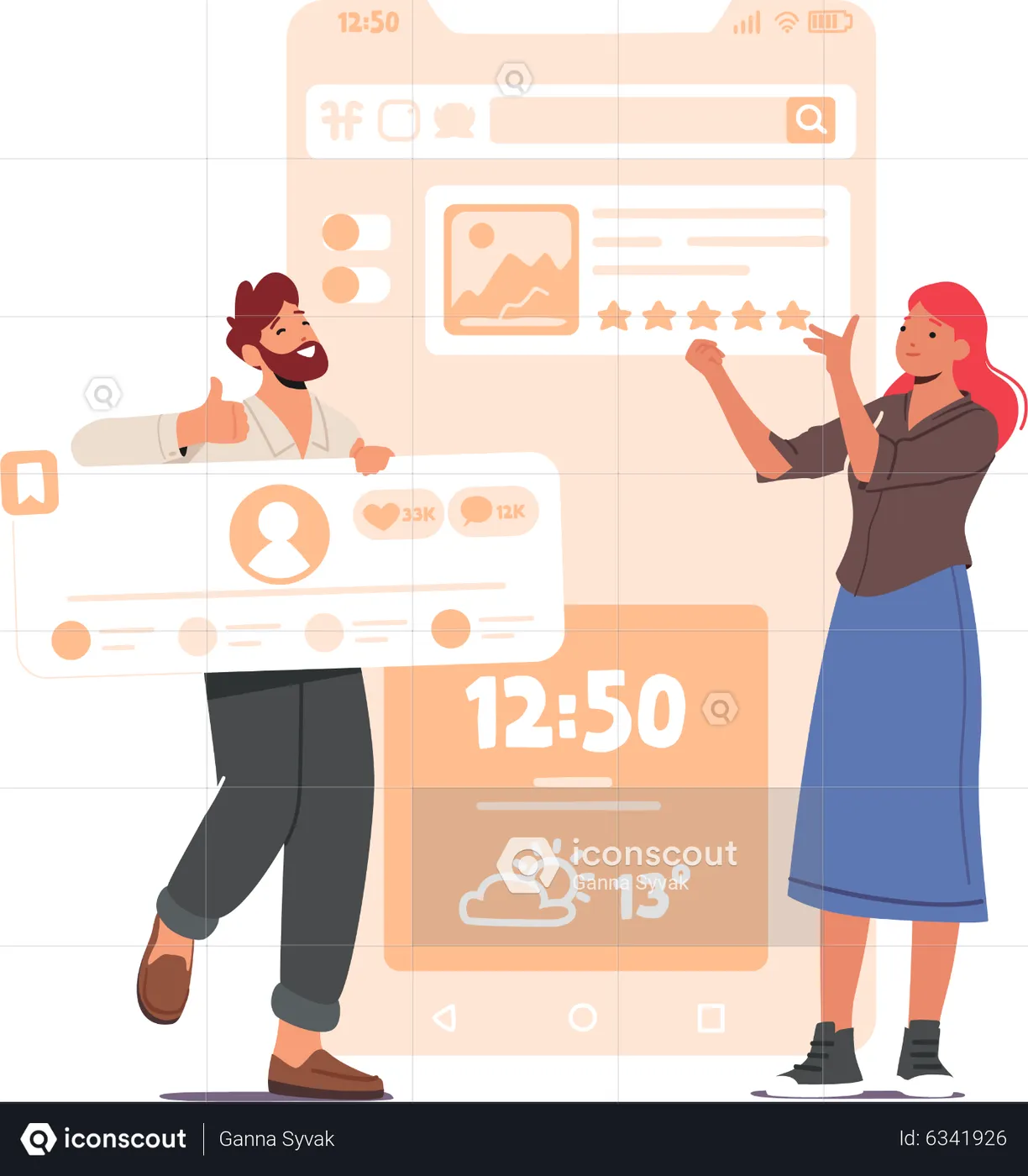 Best Designer working on ui ux design Illustration download in PNG ...