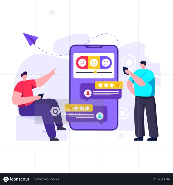 Best Designing user satisfaction interface Illustration download in PNG ...