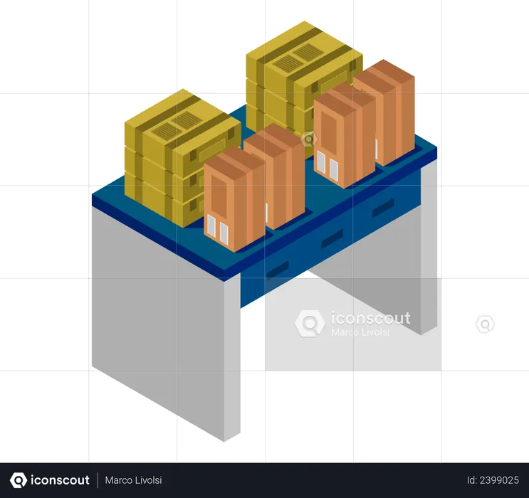 Desk table  Illustration