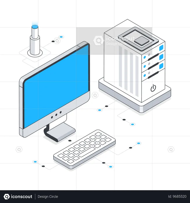 Desktop Computer  Illustration