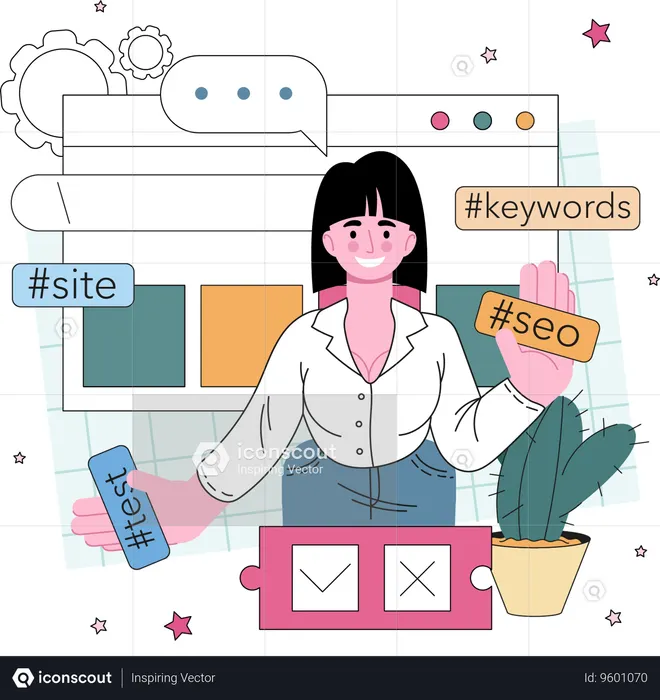 Developer doing Website programming  Illustration