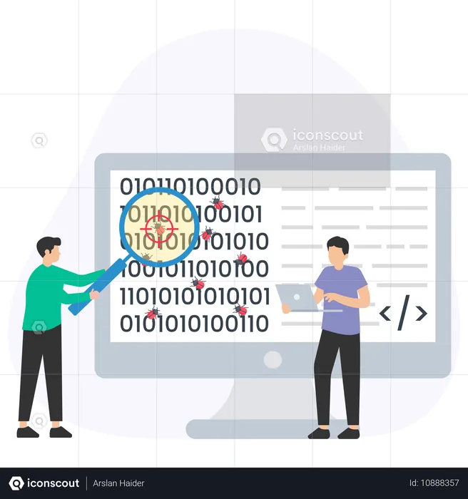 Developer facing coding Bugs  Illustration
