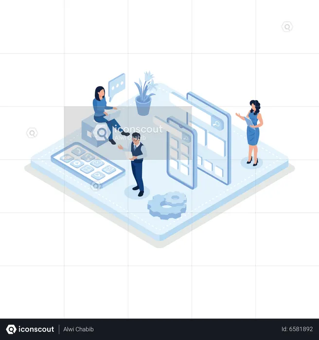 Developers Prototyping Ui  Illustration