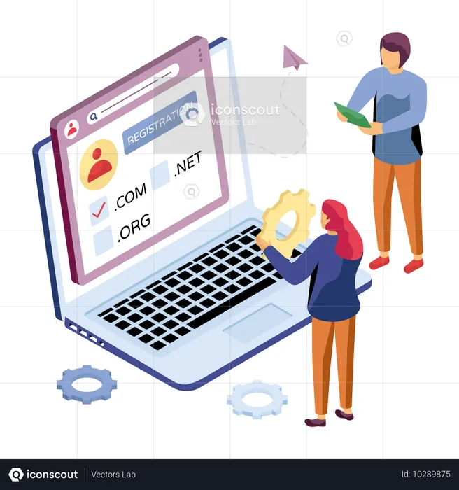 Developers using specified file type  Illustration