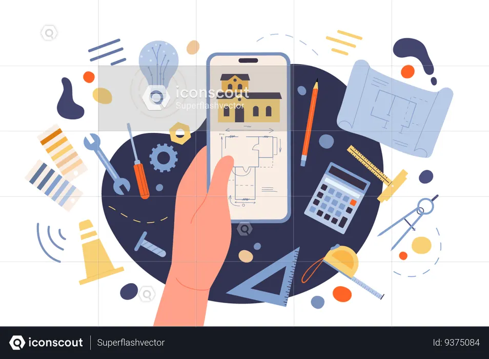 Development of architecture project  Illustration
