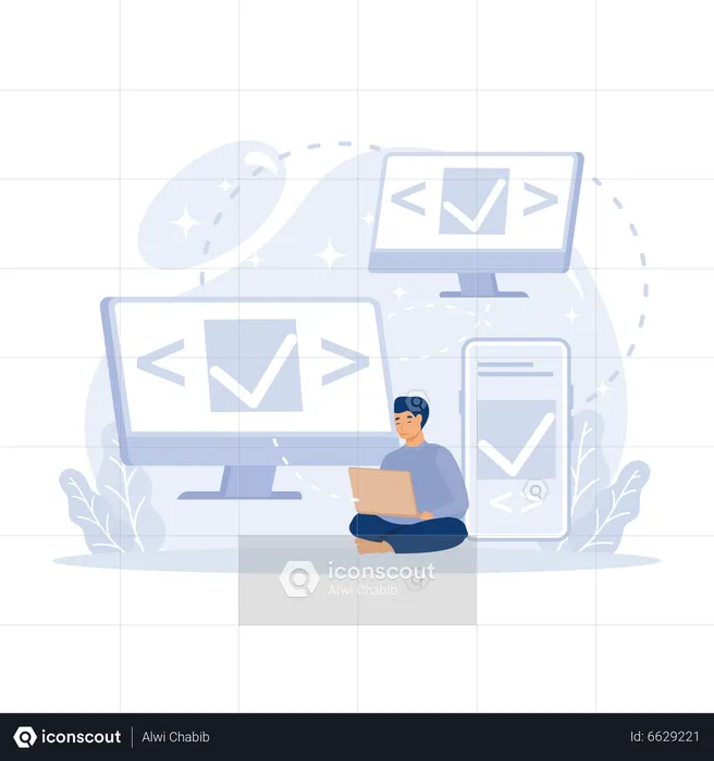 Développeur multiplateforme  Illustration