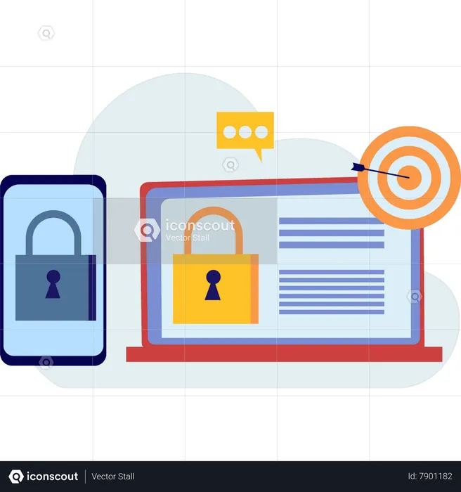 Devices are locked  Illustration
