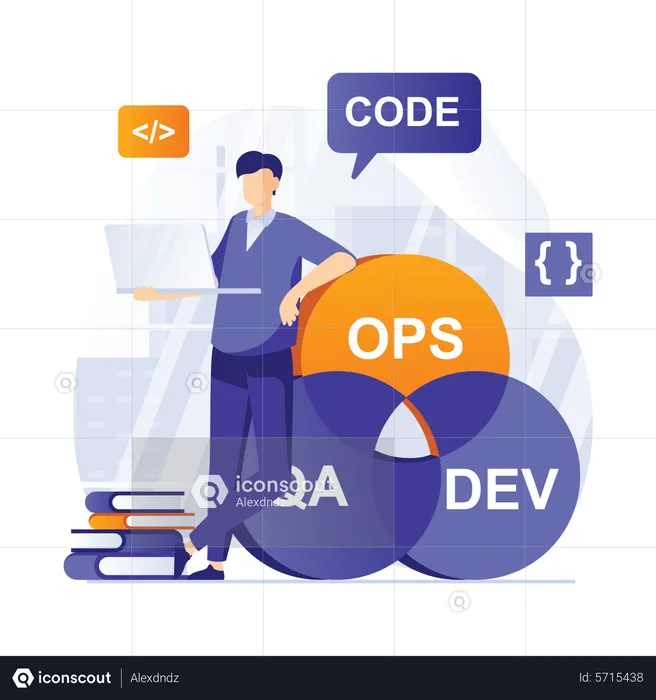 DevOps developer  Illustration