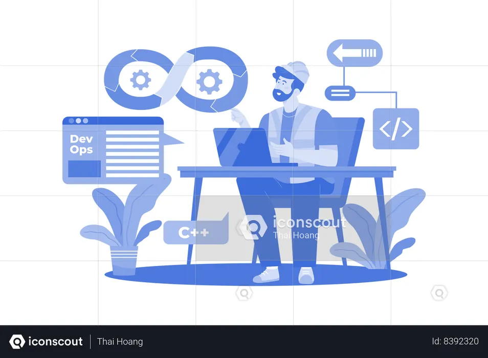 DevOps Engineer  Illustration