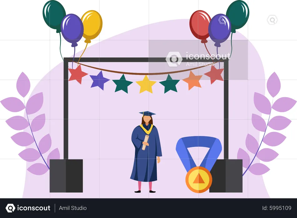 Día de graduación  Ilustración