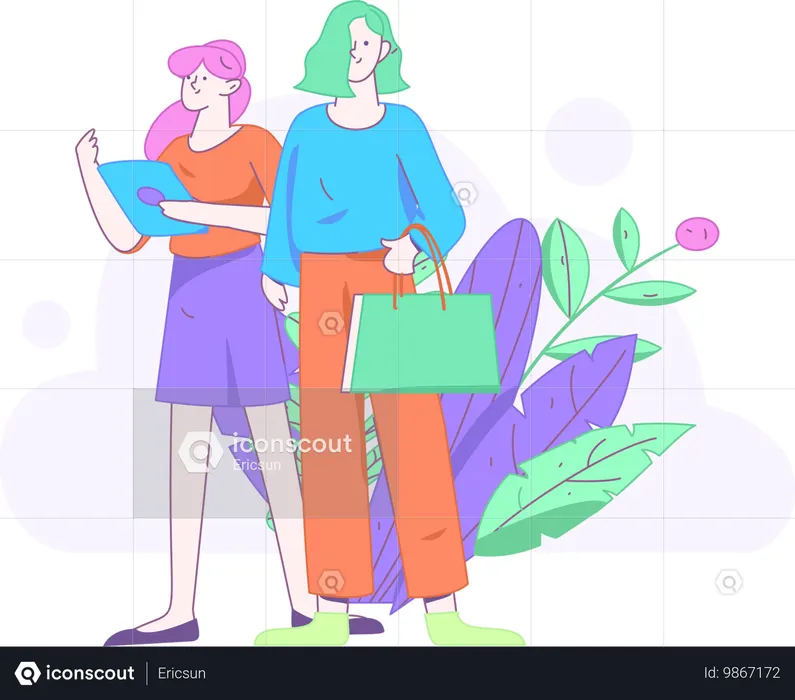Alegría del día de la mujer  Ilustración