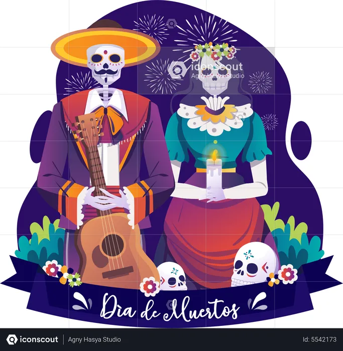 Dia De Muertos  Illustration