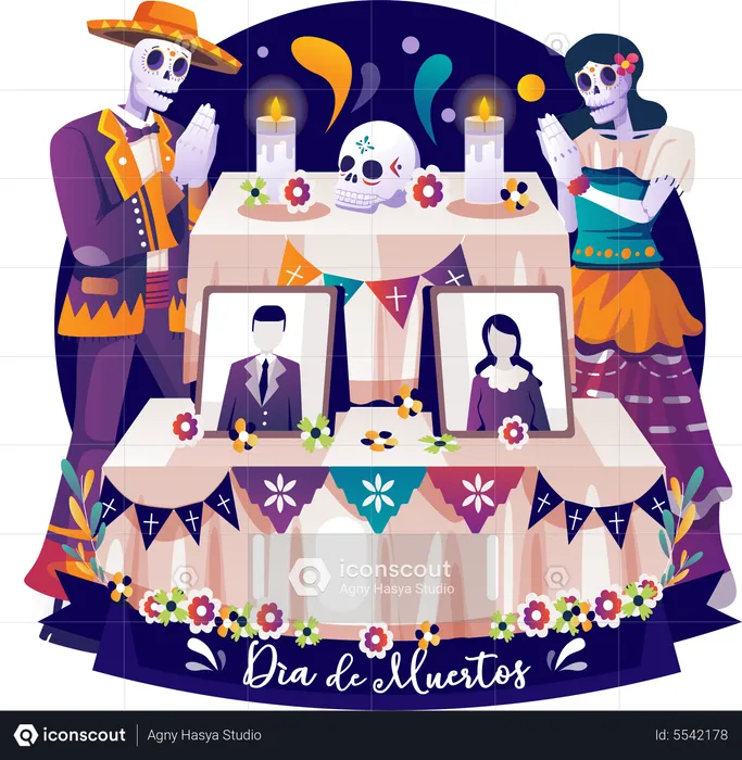 Dia De Muertos  Illustration