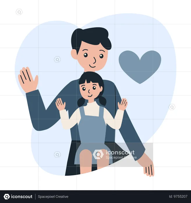 Amor del día del padre  Illustration