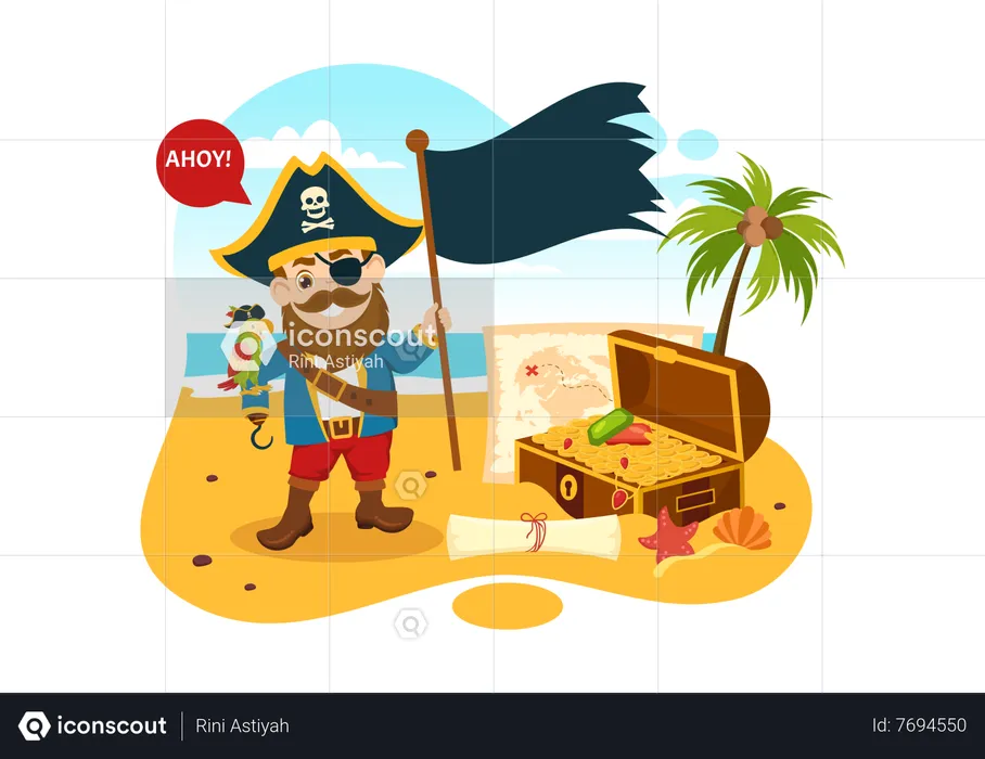 Dia Internacional de Falar como um Pirata  Ilustração