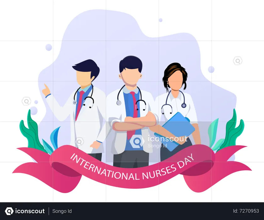 Dia internacional de la enfermera  Ilustración