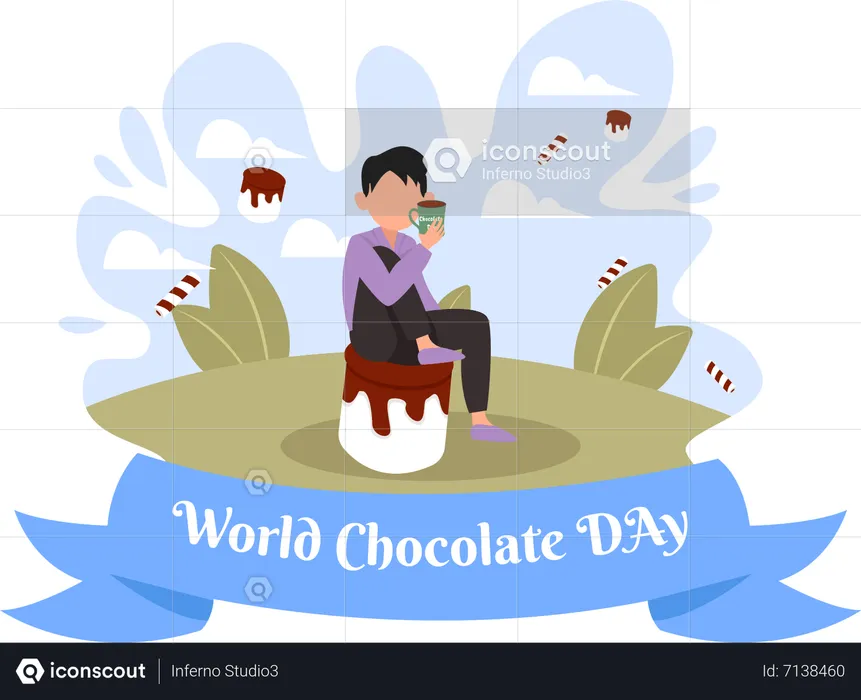 Dia internacional del chocolate  Ilustración