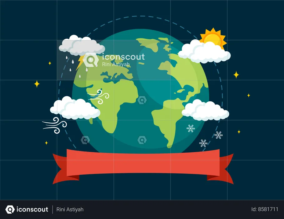 Dia Meteorológico Mundial  Ilustração