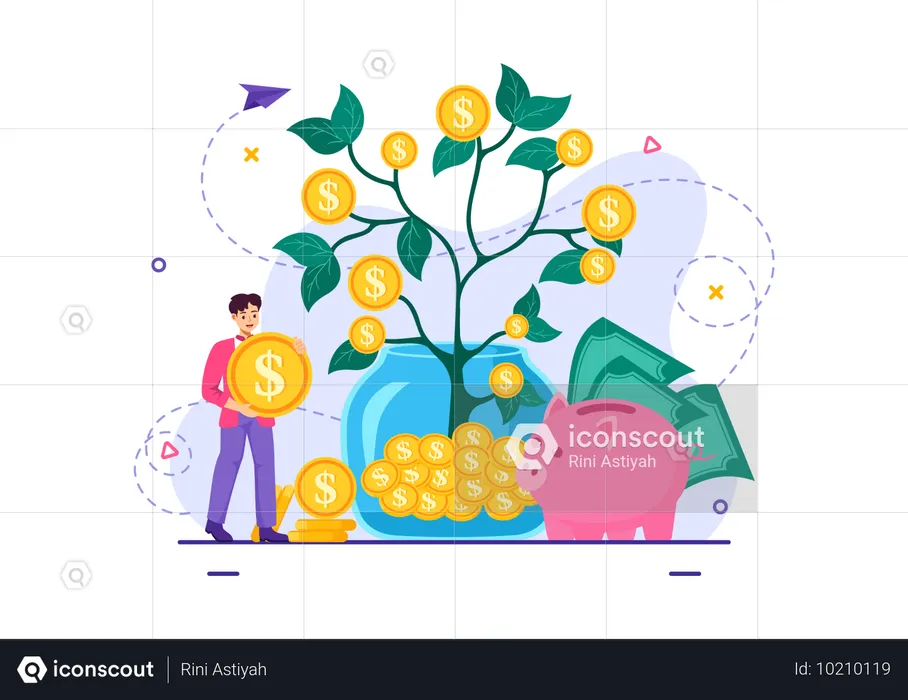 Dia mundial da economia  Ilustração