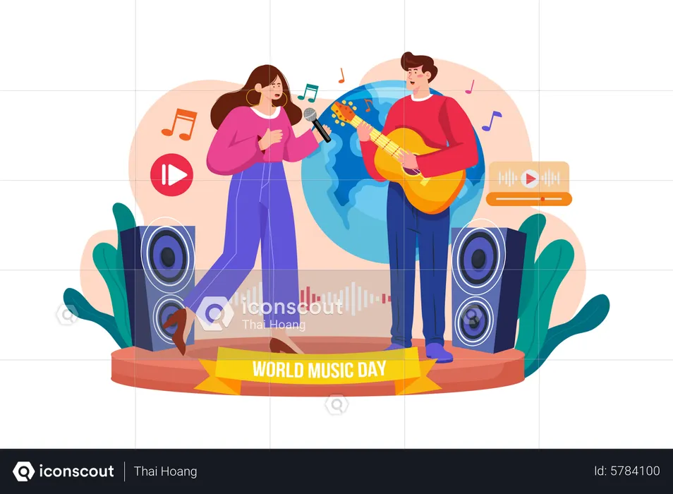 Día Mundial de la Música  Ilustración