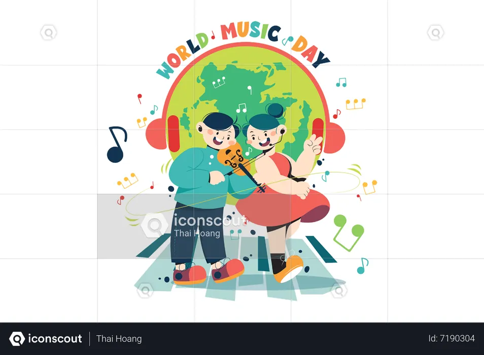 Día Mundial de la Música  Ilustración