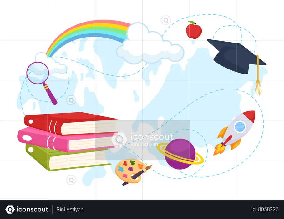 Día Mundial de los Estudiantes  Ilustración