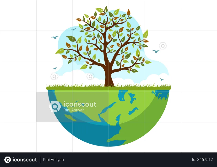 Dia Mundial do Meio Ambiente  Ilustração