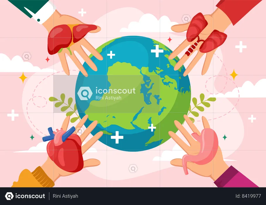 Dia Nacional do Doador de Órgãos  Ilustração
