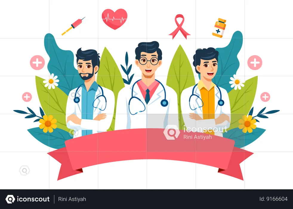 Dia Nacional do Médico  Ilustração