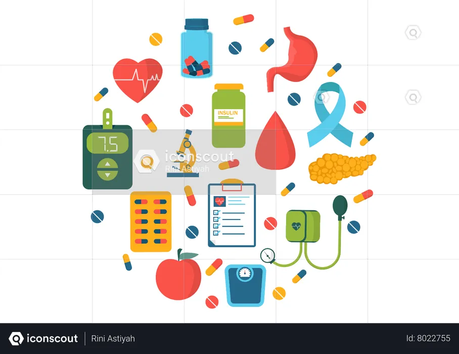 Diabetes Care  Illustration