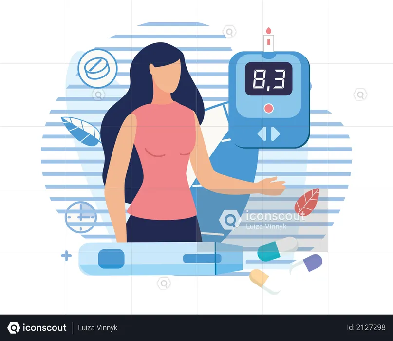 Diabetes testing  Illustration